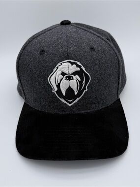 Newfoundland Growlers ECHL Zephyr Fitted Hat Grey Black Faux Suede Brim Size